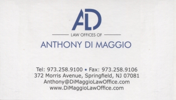Anthony Di Maggio - The Law Offices of Anthony Di Maggio, LLC | ATTORNEY AT LAW<BR>REAL ESTATE