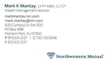 Mark Mantay, CFP®, MBA, CLTC - Northwestern Mutual | FINANCIAL PLANNING<BR>INVESTMENT ADVICE<BR>HIGH QUALITY INVESTMENT SOLUTIONS