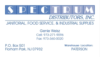Genie Weisz - Spectrum Distributors | JANITORIAL SUPPLIES<br>FOOD SERVICE SUPPLIES<br>INDUSTRIAL SUPPLIES